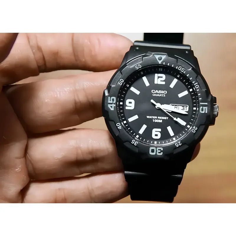 Reloj Pulsera Casio Mrw-200h-1b2 Con Correa De Resina Color Negro