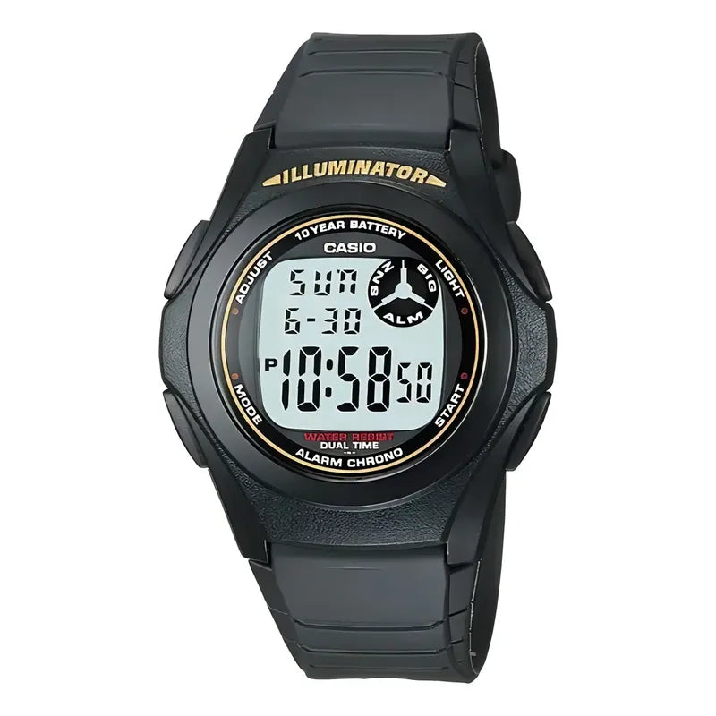 Reloj Casio Hombre F-200w-9a Negro