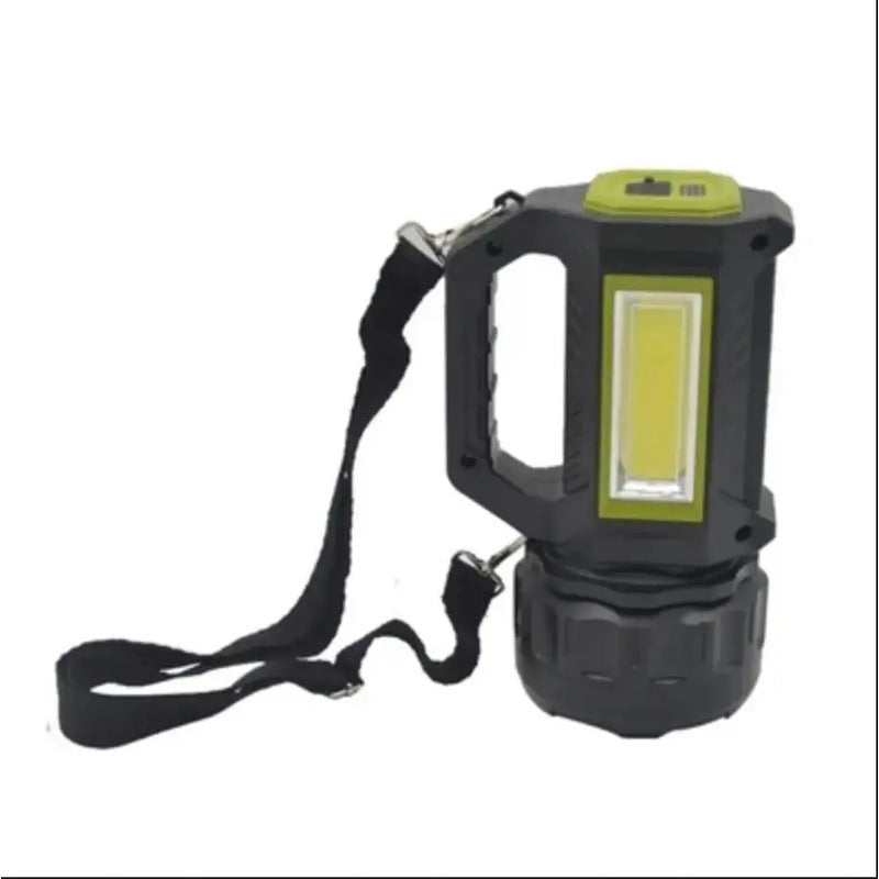 Linterna Led Largo Alcance Recargable Usb 600mts 6 Funciones Blanco
