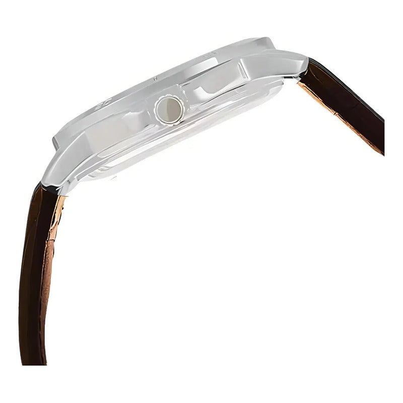 Reloj De Pulsera Plateado Casio Mtp-v004l-7cudf Para Hombre, Color Plateado - Mtp-v004l-7cudf Marrón Plateado Mtp-v004l-7c