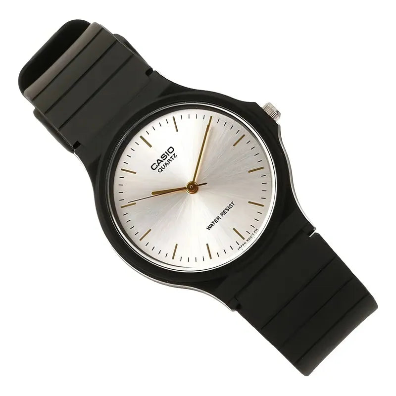 Reloj Pulsera Casio Mq-24 Con Correa De Resina Color Negro - Fondo Blanco