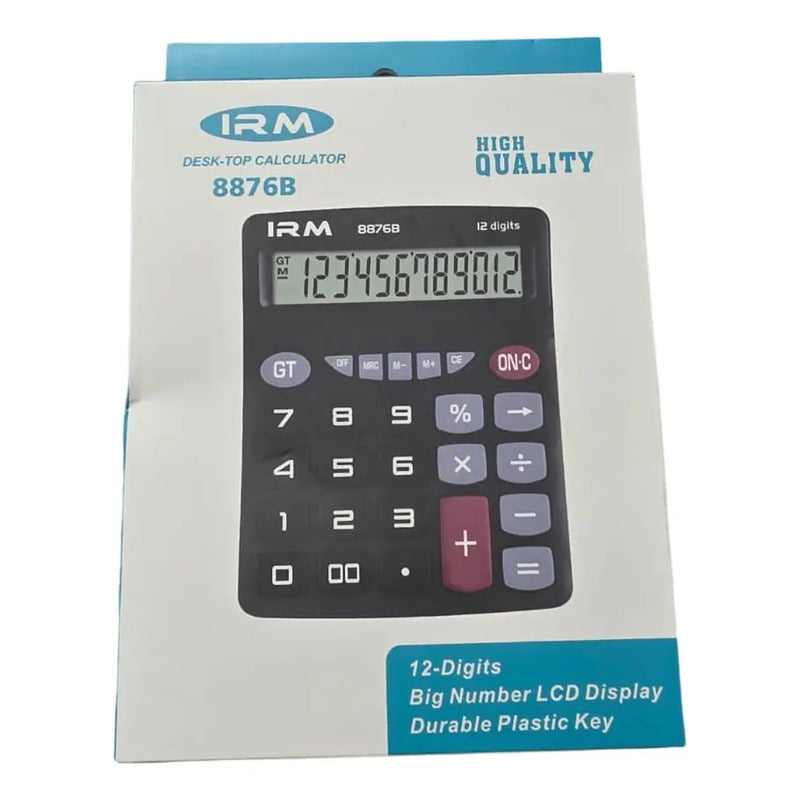 Calculadora Escritorio 8876b Irm Negro