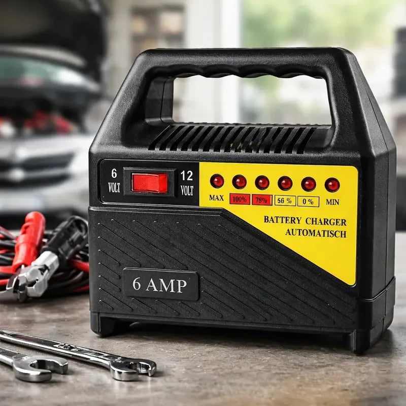 Cargador De Batería 6v/12v 6 Amperios Para Autos Motos