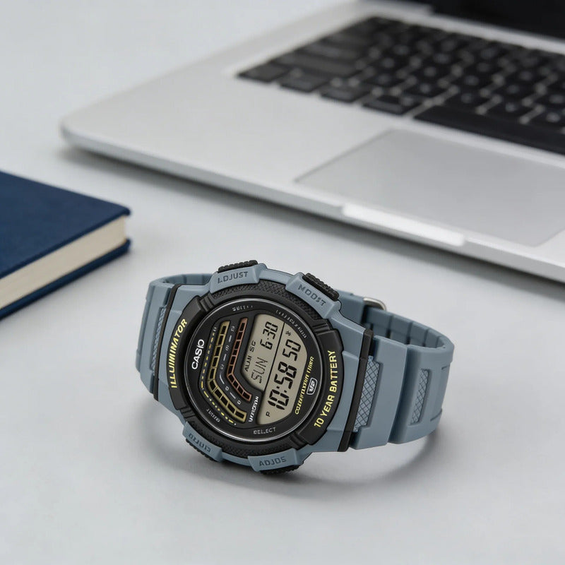Reloj Casio Ws-1800-2avdf Gris Negro