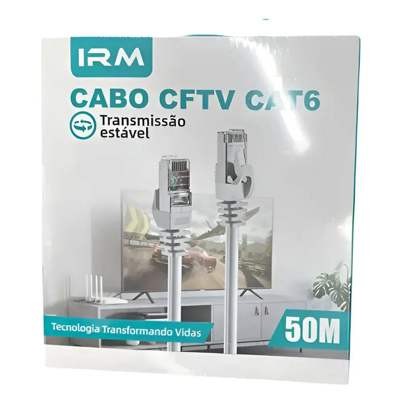 Cable Internet Rj45 Cftv Cat Cable De Red 50 Metros