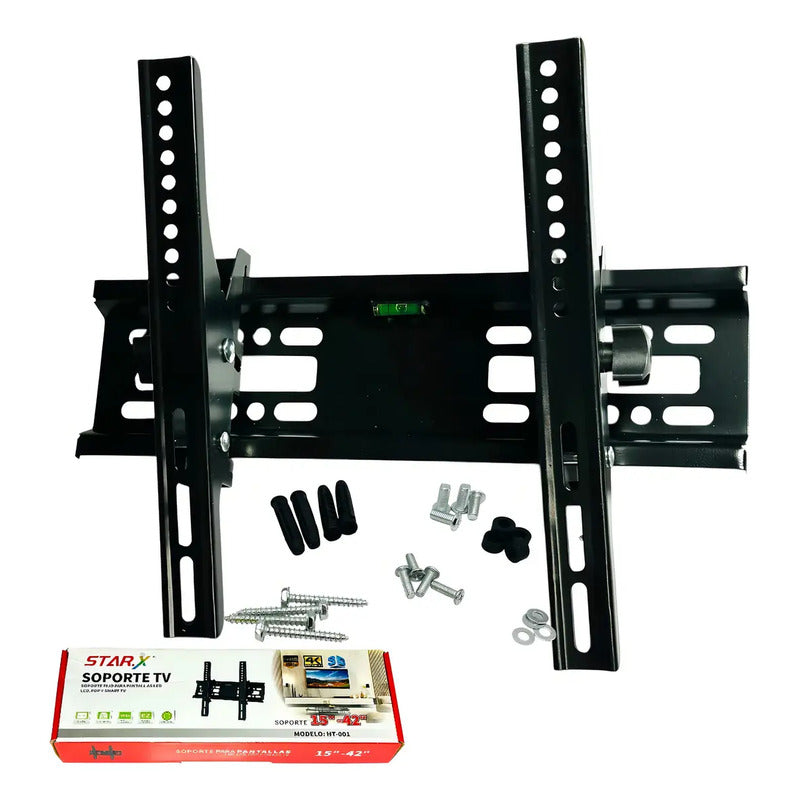 Soporte Tv Inclinable 15-42 Pared Negro Para Lcd Led Plasma