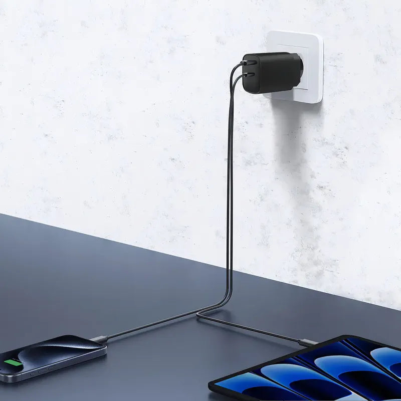 Cargador Portátil Carga Rápida 45w + Cable Usb-c Master-g Color Negro