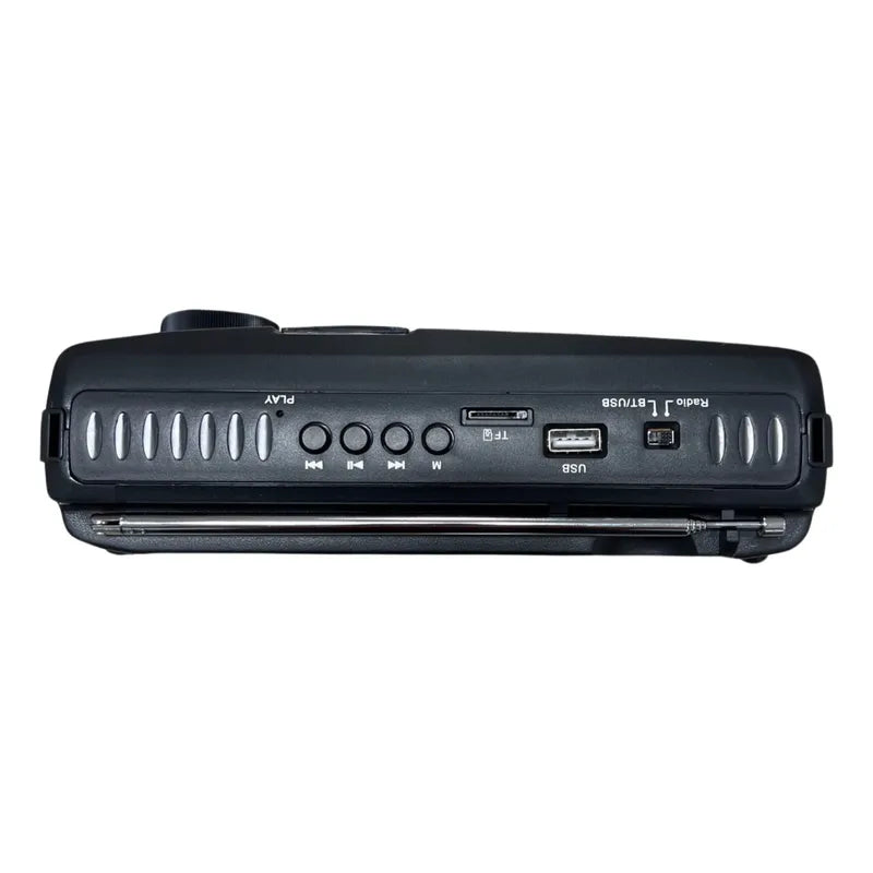 Radio Target Portátil Bluetooth/usb/4 Bandas Am/fm/sw1/sw2 Negro