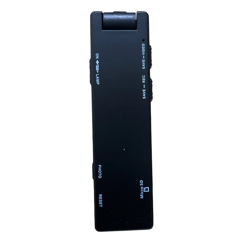 Camara Portatil Hd Diseño Clip Lente Giratorio 1080p 360° Negro