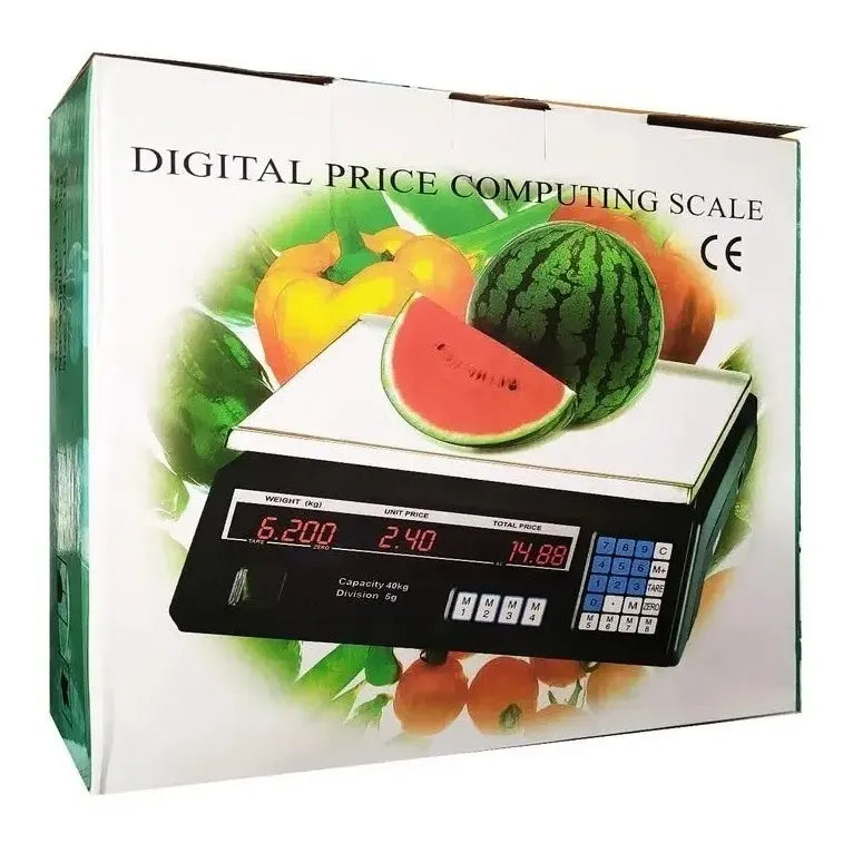 Balanza Pesa Electrónica Digital 40kg Negocio/almacén Negro