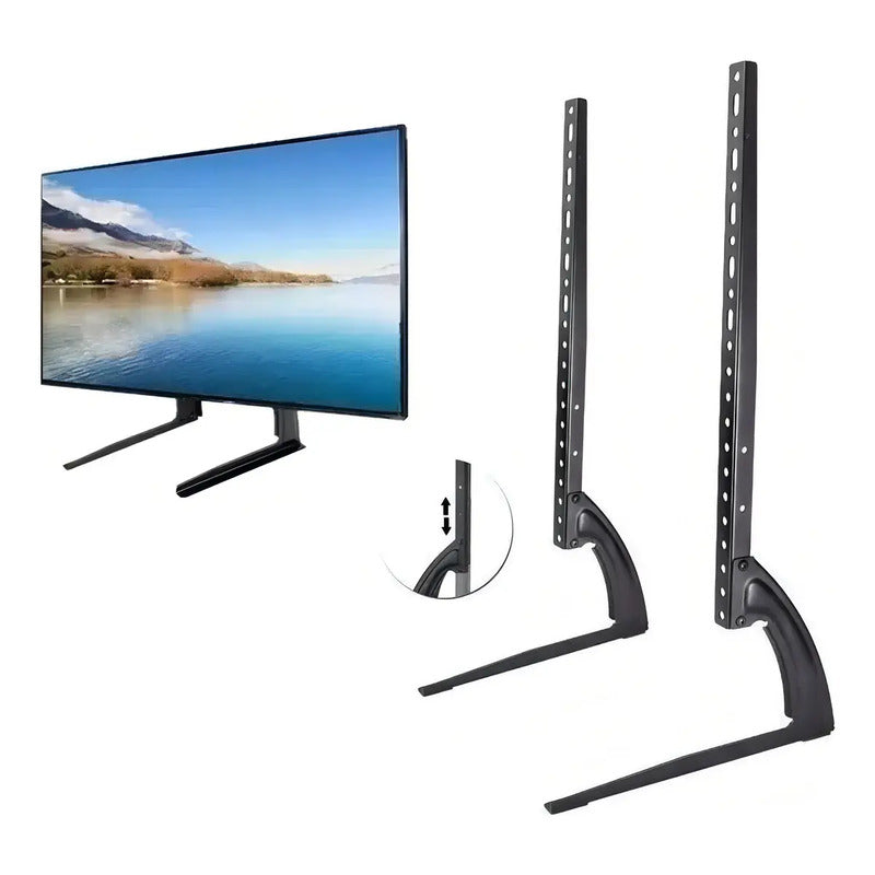 Soporte Base Tv Qatar Shop Mesa Universal 37-75 Lcd Monitor Smartv Negro