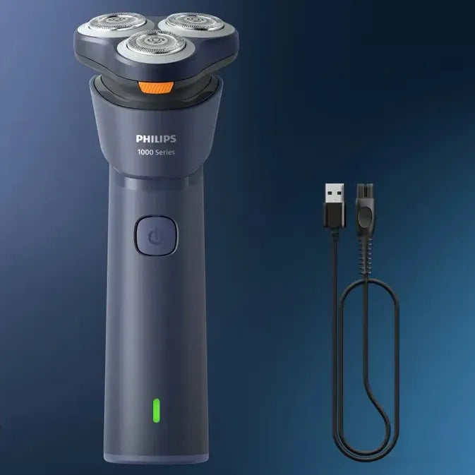 Afeitadora Eléctrica Philips Serie 1000 S1881/00 - Inalámbrica - Para Afeitado En Seco Y Humedo - Cuchillas Autoafilables Azul Oscuro