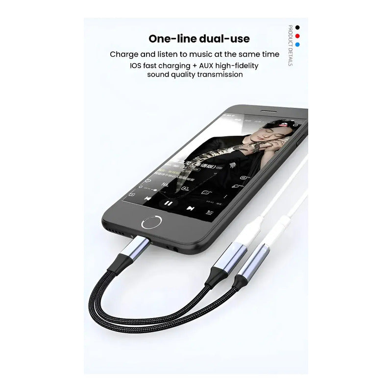 Adaptador Compatible Con Lightning Y Iph Audio Mu4
