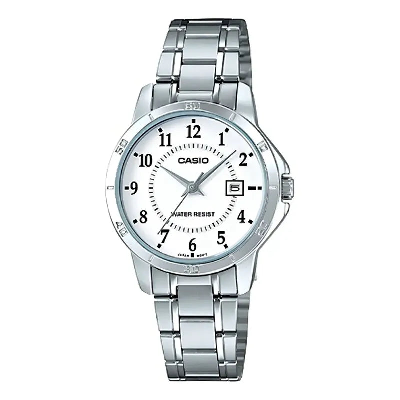 Casio Ltp-v004d-7b Mujer (cód: 20015538) Plateado Blanco