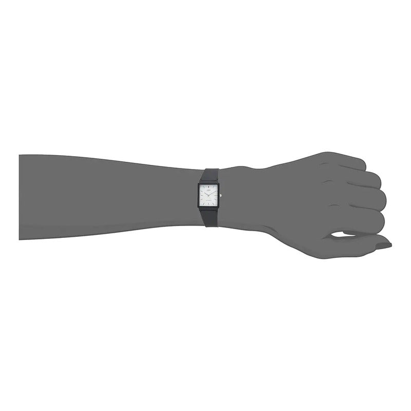 Reloj Pulsera Casio Mq-27-7e Con Correa De Resina Color Negro - Fondo Blanco