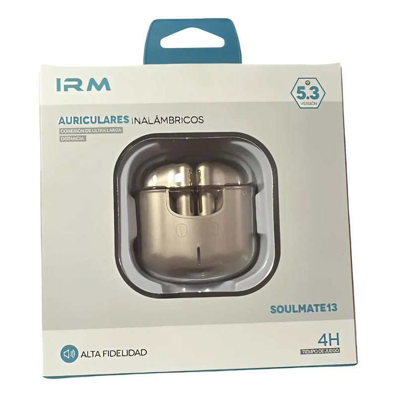 Audífonos Inalámbricos Irm Bluetooth 5.3 Dorado