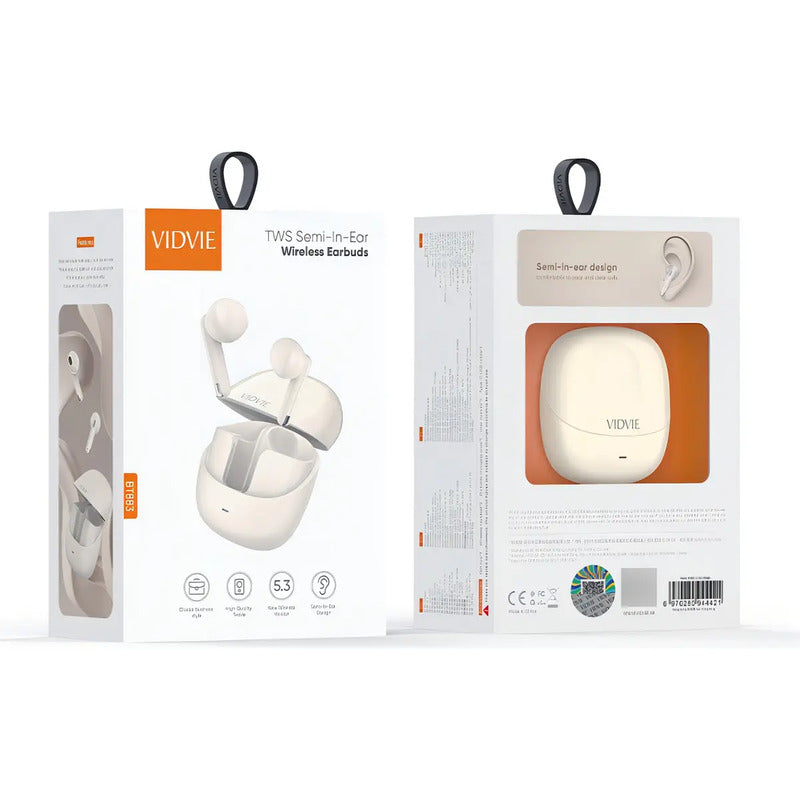Audífonos Inalámbricos Vidvie Bt883 Modelo 2024 Color Blanco