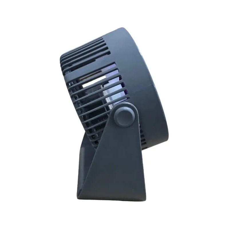 Ventilador Induvidual Usb Ajuste De 5 Velocidad De Viento 39.37 Cm Gris Oscuro Blancas Plástico 3