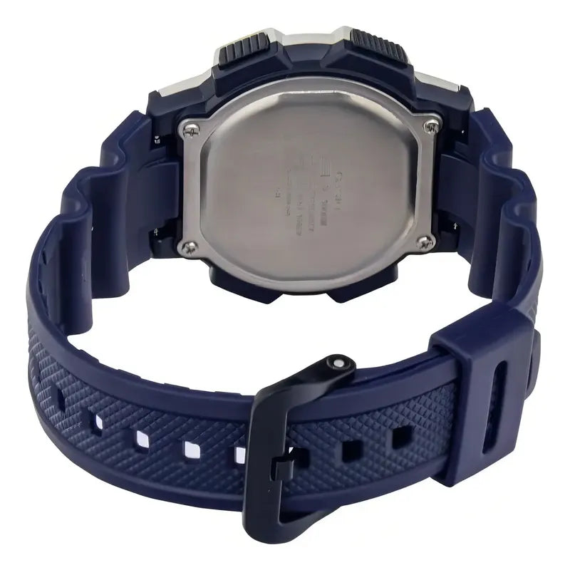 Reloj Pulsera Digital Casio Ae-1000w-2a Con Correa De Resina Color Azul - Fondo Negro