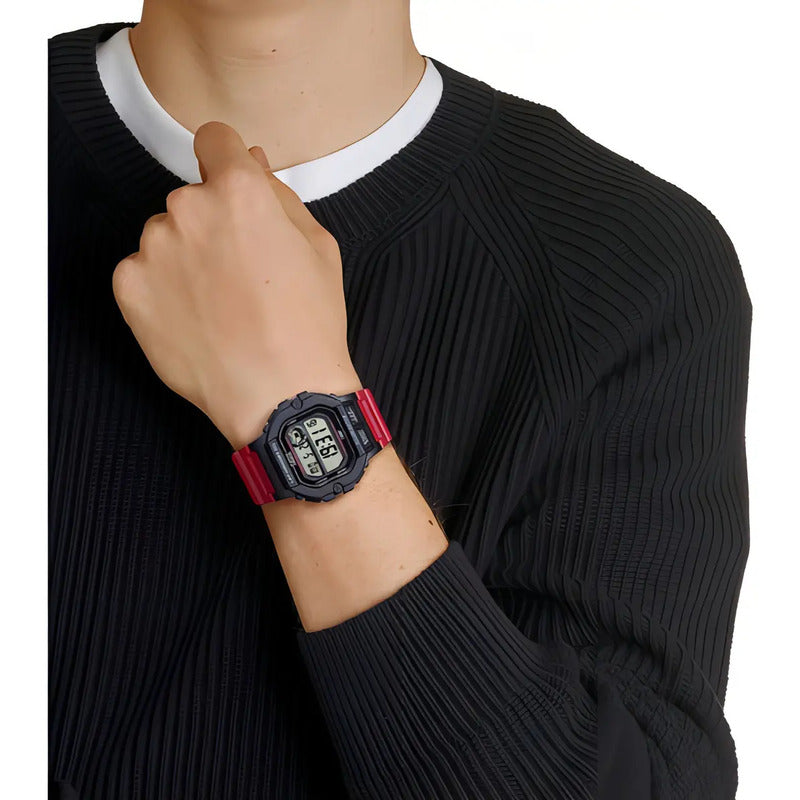 Reloj Casio Ws-1400h-4avdf 100m Vueltas 60 Laps Rojo - Ws-1400h-4av