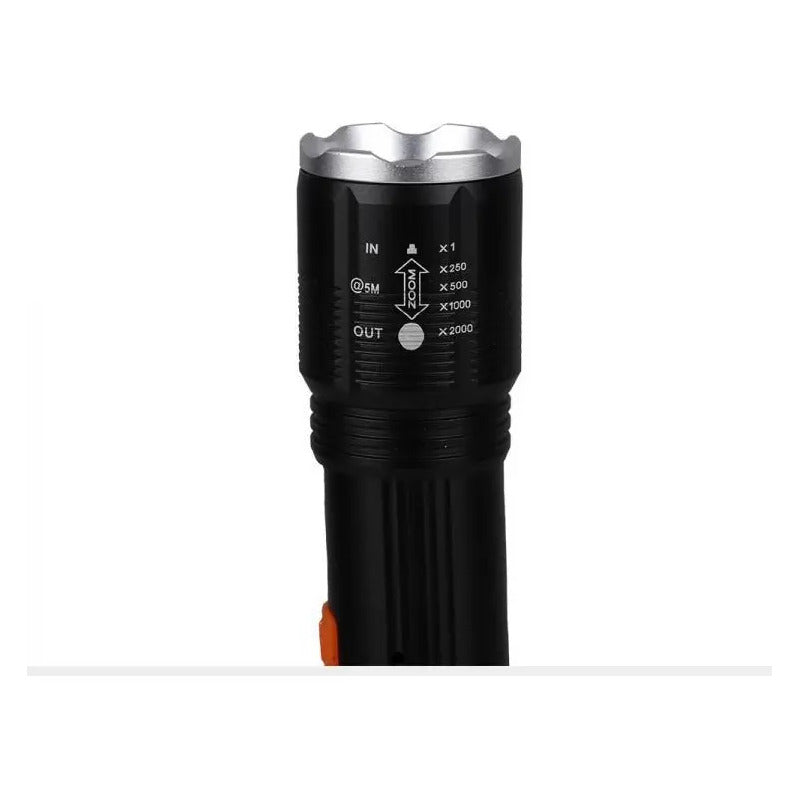 Fa-bx-p12 Rechargeable Zoom Flashlight With Cob+p50 Blanco