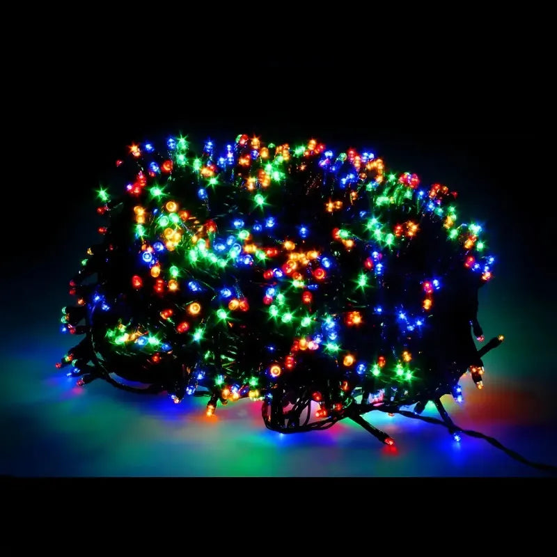 Rollo De Luces Navidad Guirnalda Led Multicolor 50 Metros