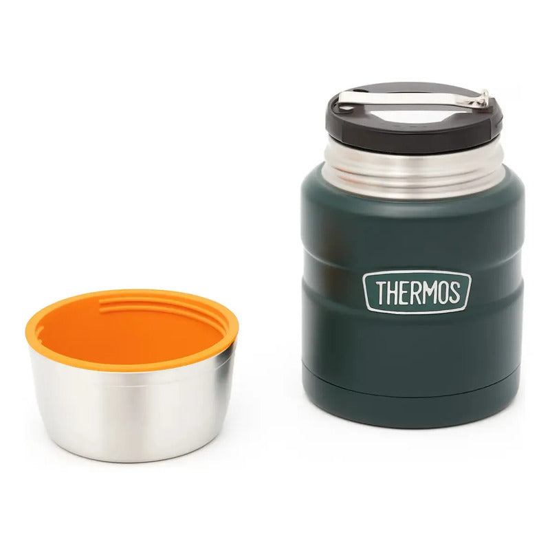 Termo Comida Acero Inox King 470ml Matt Green Verde Musgo