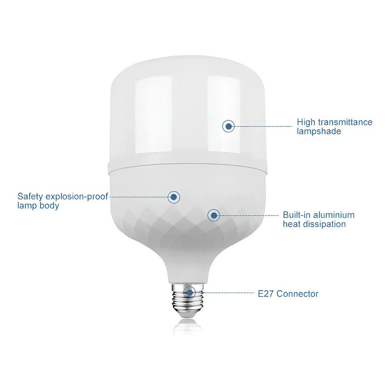 Ampolleta Led Bulbo De 60w Para Luz Blanco Frío E27
