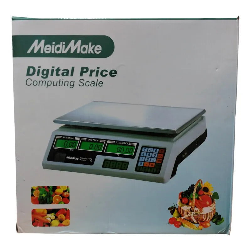 Balanza Pesa Comercial Meidimake Irm-30 Kg Blanca Blanco