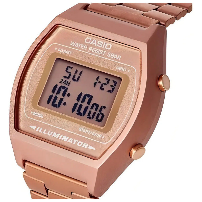 Reloj Casio Vintage B640wc-5avt Unisex Rosa