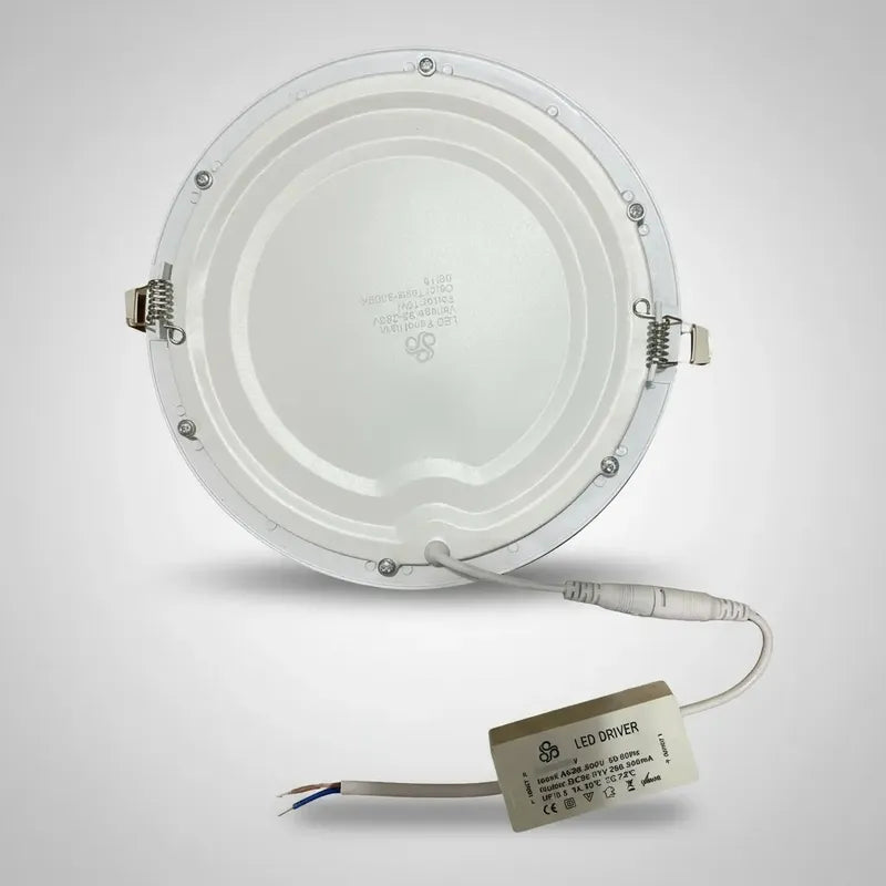 Foco Panel Led Embutido 18 W 3000k, 1530lm, 21cm Blanco Cálido