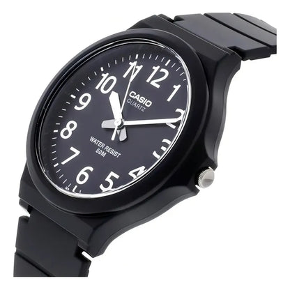 Reloj Casio Analógico Para Hombre Mw-240-1b Con Correa Negra Negro