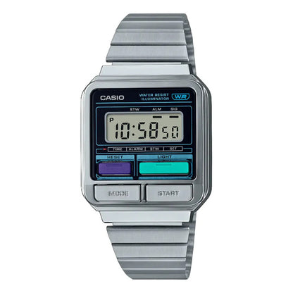 Reloj Plateado Digital Casio Vintage A120we-1adf Para Hombre
