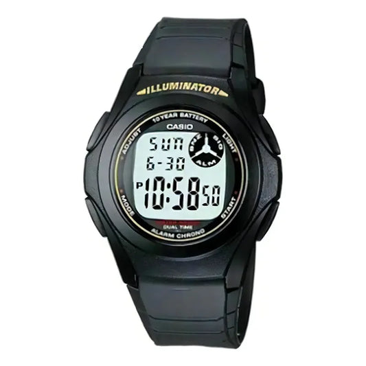 Reloj Casio F-200w-9adf Crono Alarma Hombre Resina