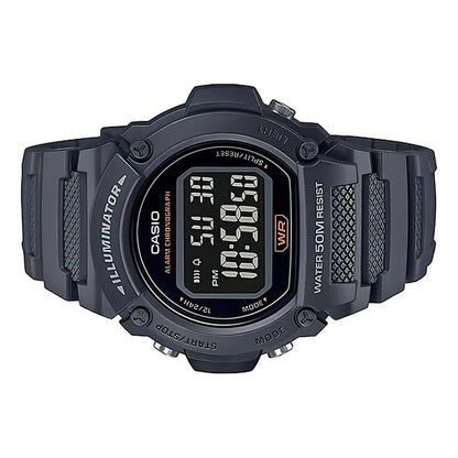 Reloj Casio W219h-8bvdf Digital Hombre Correa - Fondo 8b Grafito Negro