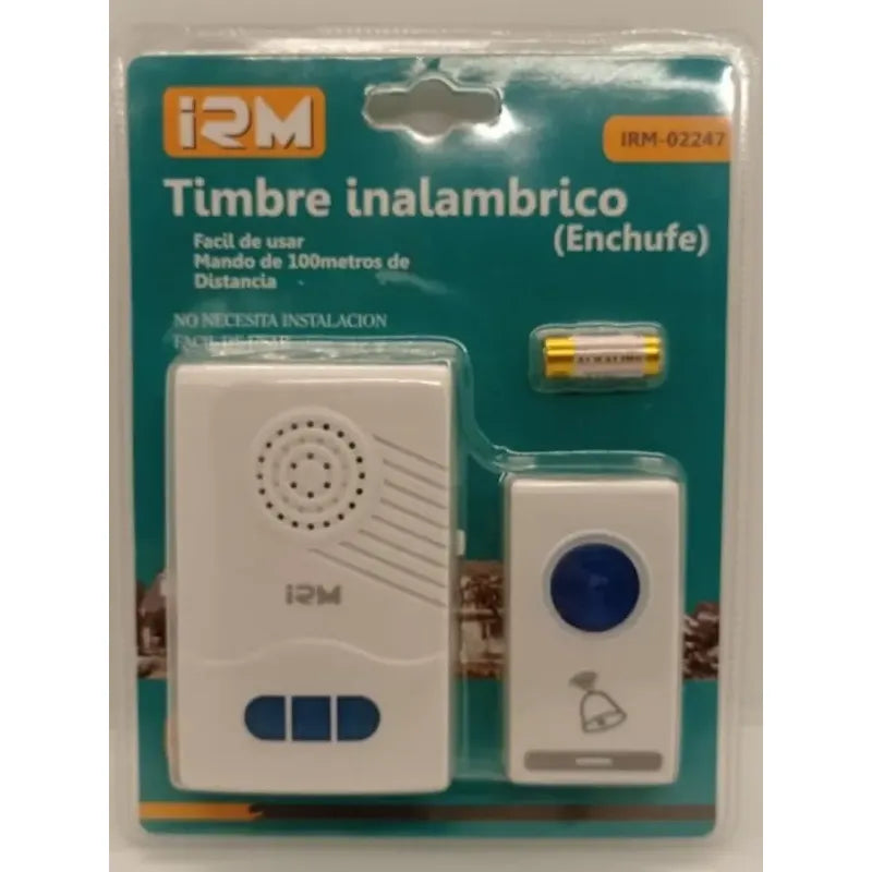 Timbre Para Puerta Irm 02247 Inalámbrico Blanco