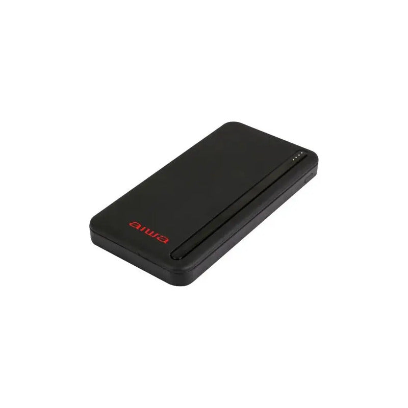 Cargador Portátil Aiwa 10.000 Usb 4 En 1 Universal   Negro Negro