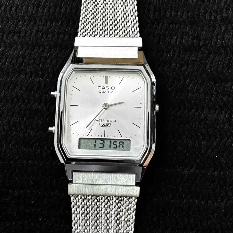 Reloj Casio Vintage Aq-230em-7adf Plateado