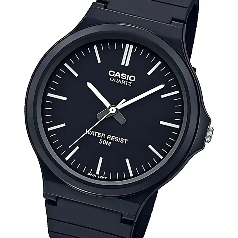Reloj Pulsera Casio Mw-240-1ev Con Correa De Resina Color Negro
