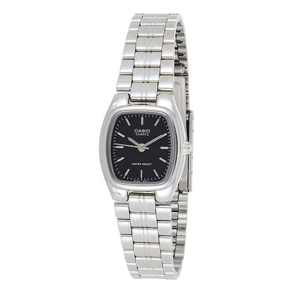Reloj Casio Mujer Ltp-1169d-1ardf Plateado Negro