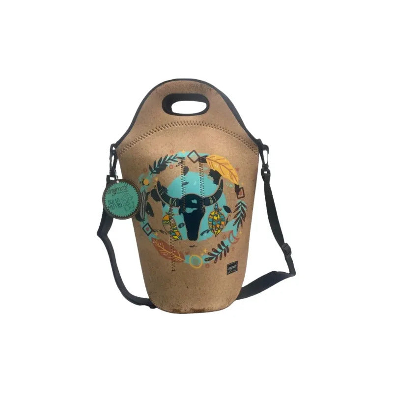 Bolso Matero Porta Termo Mate De Neopreno Anymate Marrón Claro