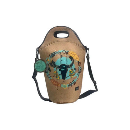 Bolso Matero Porta Termo Mate De Neopreno Anymate Marrón Claro