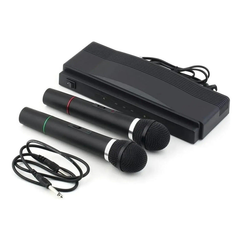 Kit De 2 Micrófonos Inalámbricos Vhf Con Transmisor De 10 M