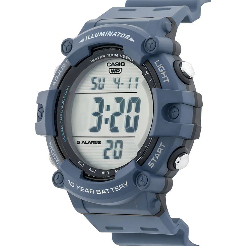 Reloj Digital Azul Casio Ae-1500wh-2avdf Para Hombre