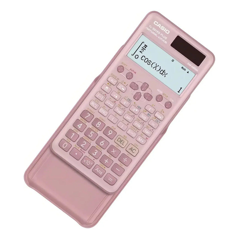 Calculadora Casio Fx-991es Plus Tapa Plástica Color Rosado