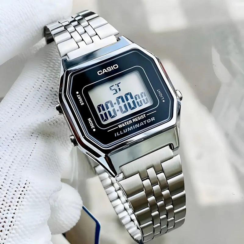 Casio La680wa La680wa-1df-sc Mujer (cód: 22707057) Plateado Negro