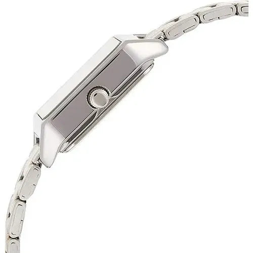 Reloj Casio Dama Ltp-v007sg-9b Acero Combinado Numeros Romanos Plata Beige