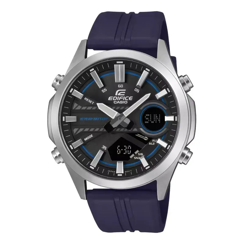 Reloj Casio Edifice Efv-c120p-1a2df Azul Oscuro Plateado Negro