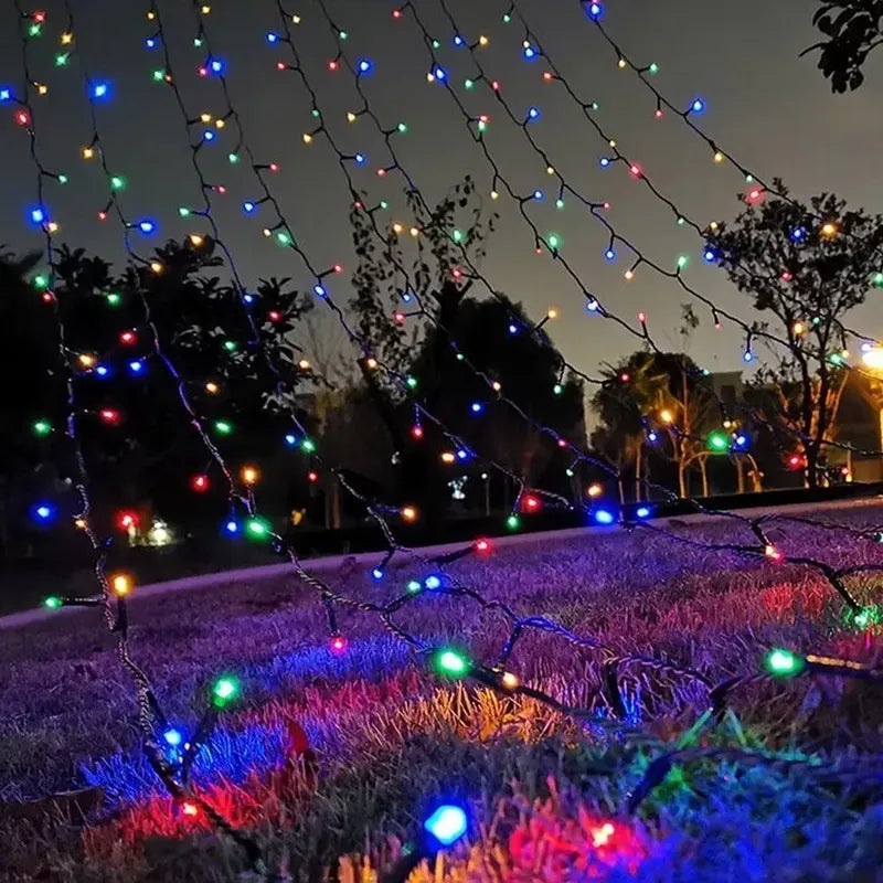 Rollo De Luces Navidad Guirnalda Led Multicolor 48 Metros Multicolor
