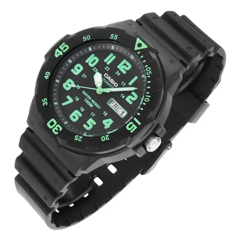 Reloj Pulsera Casio Mrw-200h-3b Con Correa De Resina Color Negro